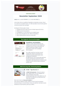 Theramedica - Newsletter September 2020